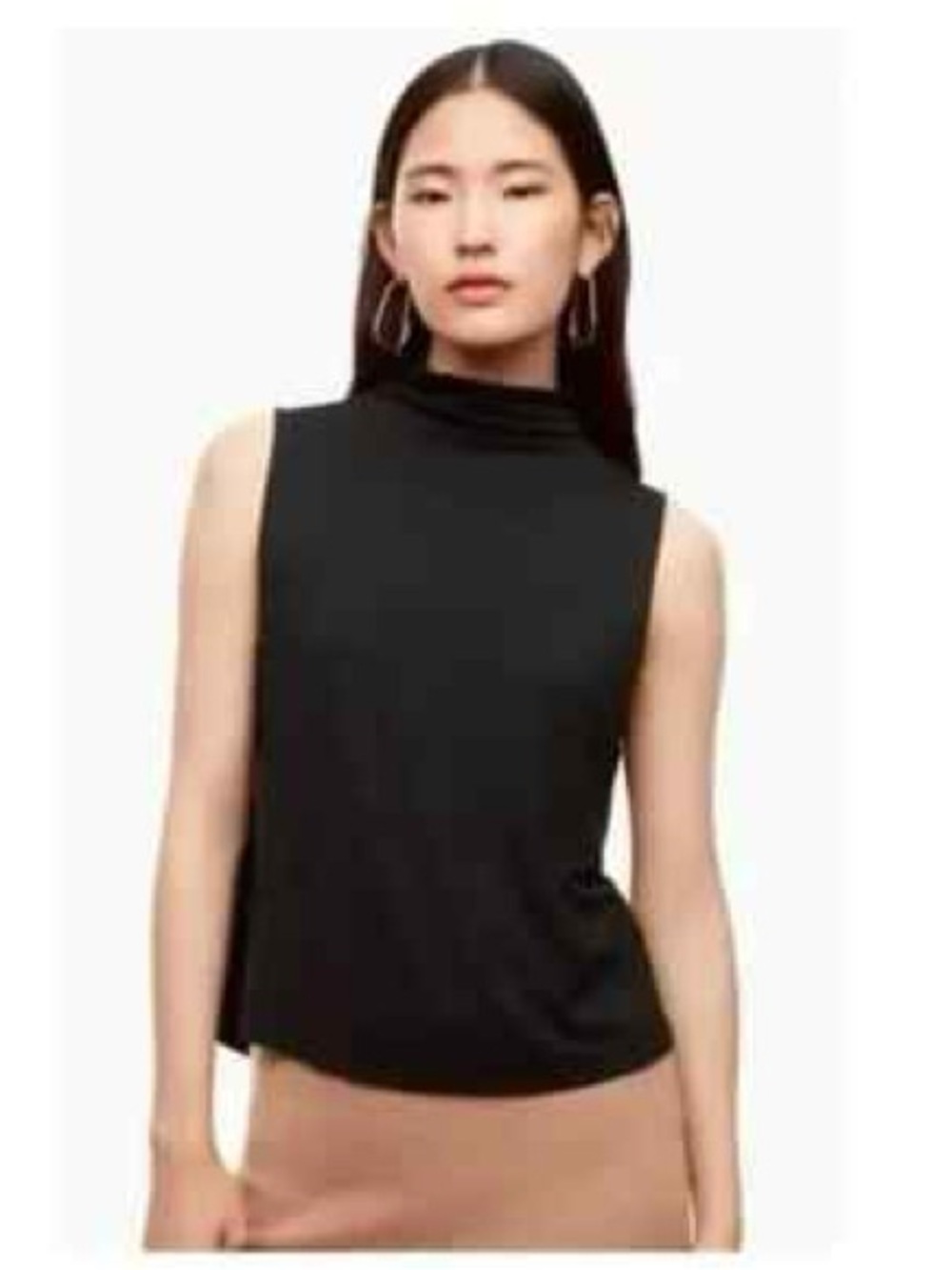 Aritzia Babaton Vince Mock Neck Tank Top Size M